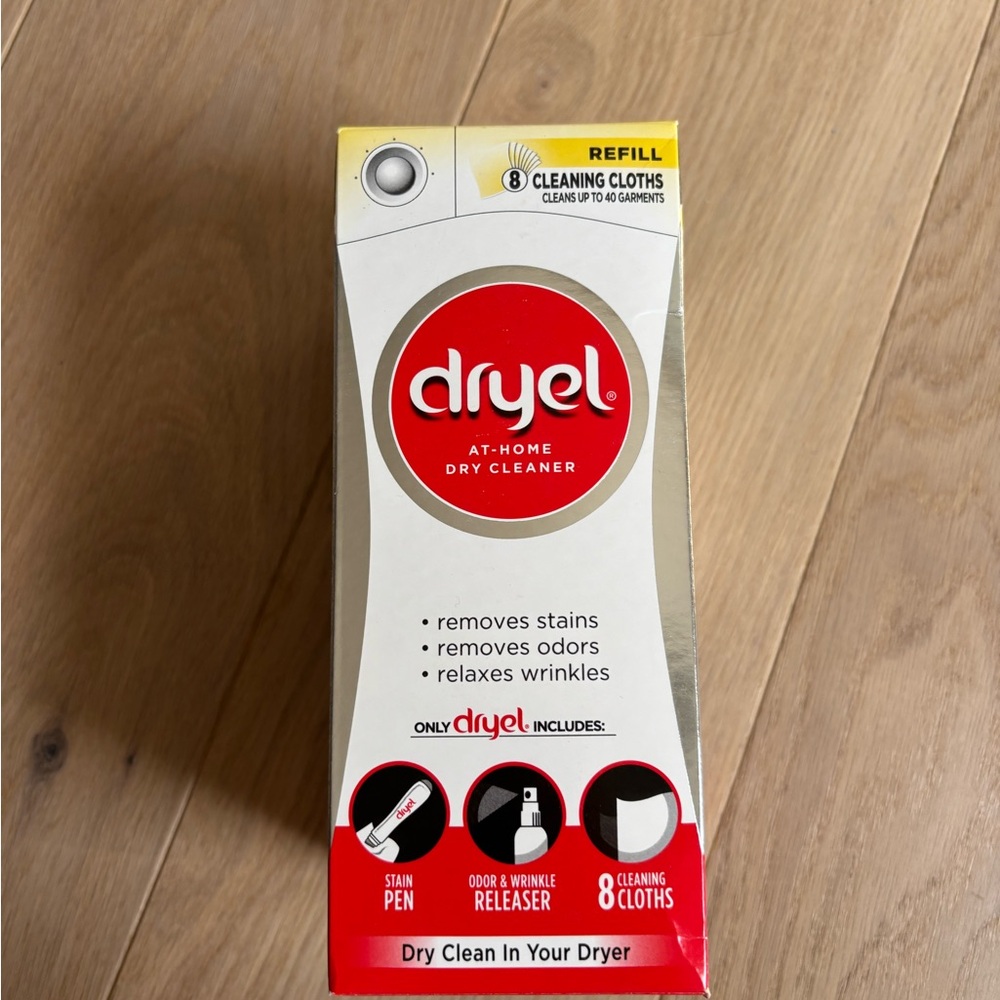 Dryel At-Home Dry Cleaner Refill Kit 8 Clothes